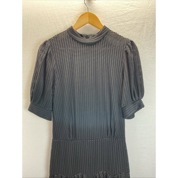 KATHARINE‎ KIDD Womens Black short sleeve mesh drop waist dress size 10 designer - Picture 4 of 12